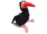 Onwomania Peluche In Tessuto Animale Ibis Calvo Uccello Nero 25 Cm