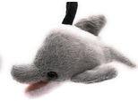 Onwomania Peluche / Coccolone / Portachiavi In Tessuto Animale Delfino Grigio 12 Cm