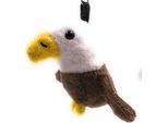 Onwomania Peluche / Coccolone / Portachiavi In Tessuto Animale Aquila Calva Avvoltoio Uccello 19 Cm