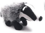 Onwomania Peluche In Tessuto Animale Tasso Grigio Predatore Martora 24 Cm