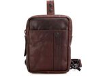 Spikes & Sparrow Pelle Borsa A Tracolla Marsupio Miami Slingbag Dark Brown Marrone Scuro