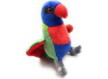 Onwomania Peluche Peluche In Tessuto Animale Pappagallo Lori Uccello Colorato 18 Cm