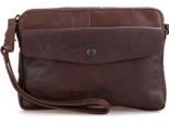 Spikes & Sparrow Pelle Borsa A Tracolla Idaho Crossover Dark Brown Marrone Scuro