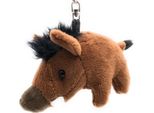 Onwomania Peluche / Coccolone / Portachiavi In Tessuto Animale Cinghiale Marrone Maiale 14 Cm