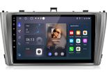 Radio 9 Pollici 6+128 Gb Android Autoradio Per Toyota Avensis 2008-2015 Wireless Carplay Android Auto 4G Wifi Navigazione Gps 8 Core Rds Dsp Dab+ Bluetooth