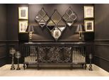 Casa Padrino Set Di Mobili Barocchi Credenza E 3 Specchi Da Parete Grigio / Nero / Argento - Mobili Barocchi - Nobili E Magnifici - Qualità Lusso
