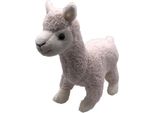 Onwomania Peluche Alpaca Bianco In Piedi Lama 20 Cm