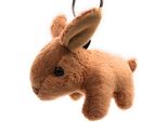 Onwomania Peluche / Coccolone / Portachiavi In Tessuto Animale Coniglio Foresta Lepre Marrone 12 Cm