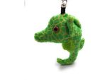 Onwomania Peluche / Coccolone / Portachiavi In Tessuto Animale Cavalluccio Marino Verde Ippocampo 16 Cm