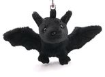 Onwomania Peluche / Coccolone / Portachiavi In Tessuto Animale Pipistrello Jet Nero 15 Cm