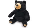 Onwomania Peluche In Tessuto Animale Orso Nero Seduto Predatore 17 Cm