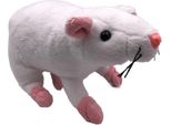 Onwomania Peluche In Tessuto Animale Topo Topo Bianco Roditore 31 Cm