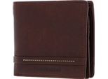 Bruno Banani Pelle Portafoglio Atlanta Flip Wallet Brown Marrone