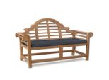 Cuscino Da Panca Teako Design 170X47 Cm Per Panca Da Giardino Caserta - Cuscino Confortevole E Resistente Per Mobili Da Giardino (Nero)