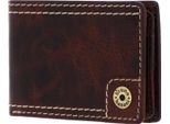 Bruno Banani Pelle Portafoglio Mini Wallet Cognac Marrone