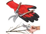 Kotarbau® Forbici Da Giardino Forbici Per Siepi In Acciaio Con Manico In Legno 22 Cm Forbici Per Siepi Forbici Per Rose Forbici Per Giardino Per Tagliare E Rifinire I Rami