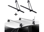 2X Portabici Orion + Portapacchi Vdp Evo Alu Compatibile Con Vw Passat V (B5) 4 Porte 1996-2005