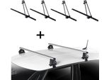 4X Portabici Orion + Portapacchi Vdp Evo Alu Compatibile Con Vw Passat V (B5) 4 Porte 1996-2005