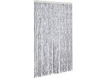 Vidaxl Tenda Zanzariera Bianca E Grigia 118X220 Cm In Ciniglia