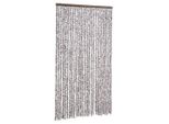 Vidaxl Tenda Zanzariera Marrone E Beige 118X220 Cm In Ciniglia