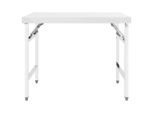 Vidaxl Piano Di Lavoro Pieghevole Per Cucina 100X60X80 Cm In Acciaio Inox