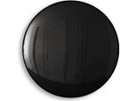Casa Padrino Specchio Nero Ø 91 Cm - Specchio Da Parete Rotondo Convesso - Mobili