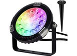 Mi Light Miboxer FUTC02 Faretto Da Giardino A Led Con Picchetto 9W 700 Lumen Rgb + Cct IP66 2,4 Ghz Faretto Illuminante