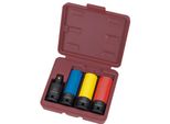 Kraftwerk Kra 3083 Set Di Chiavi A Bussola, Rivestite, Macchina 1/2", Tipo Lungo, 4 Pz."