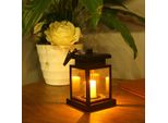 Topchances Led Lanterna Solare Candela Luci Decorazione Giardino Esterno, Lampada Solare Con Candele Per Decorazione Giardino Esterno Lanterna Giardino Solare