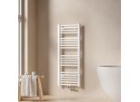 Emke Radiatore Bagno Asciugamani Radiatore 40X100Cm 356 Watt Di Potenza Bianco Radiatore Bagno Attacco Centrale Riscaldamento Senza Elemento Riscaldante
