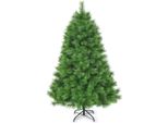Costway Albero Di Natale Artificiale Da 180 Cm, Albero Di Natale Con Supporto In Metallo, Albero Di Natale Artificiale Con Sistema Pieghevole, Albero Di Natale Con Aghi In Pvc, Verde