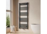 Emke Radiatore Bagno Radiatore Asciugamani 60X160Cm 761 Watt Di Potenza Antracite Attacco Centrale Riscaldamento Senza Resistenza