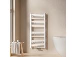 Emke Radiatore Bagno Asciugamani Radiatore 50X100Cm 427 Watt Di Potenza Bianco Attacco Centrale Riscaldamento Senza Elemento Riscaldante