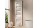 Emke Radiatore Da Bagno Asciugamano Radiatore 50X180Cm 739 Watt Di Potenza Bianco Radiatore Da Bagno Attacco Centrale Riscaldamento Senza Elemento Riscaldante