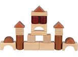 Goki 58450 Blocchi Da Costruzione In Scatola Di Legno 3 X 3 X 3 Cm, Legno, 46 Pezzi, Naturale