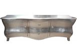 Cassettiera Barocca Lunga / Mobile Tv / Credenza Argento 170Cm - Mobile Tv