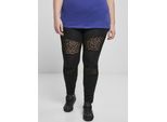 Urban Classics - Leggings Da Donna Con Inserti In Pizzo Nero - 5XL