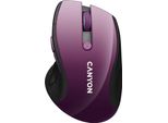 Mouse Canyon 2,4 Ghz Senza Fili CMSW01, 1000/1200/1600 Dpi, 6 Pulsanti, Sensore Led Blu, Viola