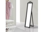 Specchio A Stelo 'Arezzo' 160X40 Cm Rettangolare Inclinabile Grigio Scuro