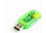 Gembird Gembird SC-USB-01 Cambio Di Genere Del Cavo 3,5 Mm Verde