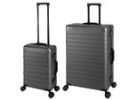 Travelhouse Oslo - Set Di 2 Valigie In Alluminio S+L - Valigia Rigida In Alluminio Trolley Da Viaggio Grafite - Novità 2021