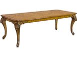 Casa Padrino Tavolo Da Pranzo Barocco Marrone Chiaro 240 X 110 X H. 78 Cm - Tavolo Da Pranzo In Legno Massiccio Fatto A Mano In Stile Barocco - Mobili Da Sala Da Pranzo Barocchi