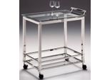 Casa Padrino Carrello Di Servizio Argento 74 X 49 X H. 78 Cm - Carrello Ristorante Hotel Catering - Accessori