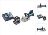 Makita Dpj 180 Rt Scanalatrice A Batteria 18 V 100 Mm + 2X Batteria 5,0 Ah + Caricabatterie