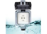 Presa Di Corrente A 1 Canale IP66 Con Montaggio A Superficie E Resistente All'umidità Presa Di Corrente A Parete Con Copertura Presa Di Corrente Per Esterni Presa Di Corrente Per Giardino