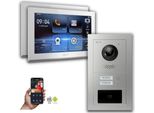 Videocitofono Ip Goliath: 10 Pollici 2 Case Famiglia, Rfid, Argento : Scatola Da Incasso : 10 Pollici In Bianco : 4 Connessioni Poe Via:: 4 Poe Selezione Monitor: 10 Pollici In Bianco Scatola Di Montaggio Campanello: Scatola Da Incasso