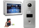 Videocitofono Ip Goliath: 10 Pollici 2 Case Famiglia, Impronte Digitali, Rfid, Argento : Scatola Da Incasso : 10 Pollici In Bianco : 4 Connessioni Poe Via:: 4 Poe Selezione Monitor: 10 Pollici In Bianco Scatola Di Montaggio Campanello: Scatola Da Incasso