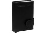 The Chesterfield Brand Pelle Porta Carte Di Credito Leicester Card Holder Black Nero