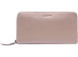 Esquire Pelle Portafoglio Peru Zip Around Wallet Taupe Beige