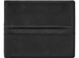 Fossil Portafoglio Roger Bifold With Flip Id Black Nero
